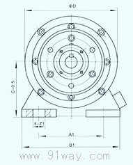 DLZ4系列電磁離合器外形尺寸3