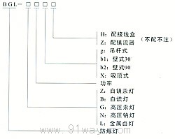 BGL-200系列增安型防爆燈(增安型)型號(hào)說(shuō)明