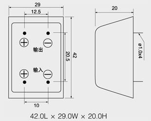 YJGX-7FA單相電路板式交流固態繼電器安裝尺寸