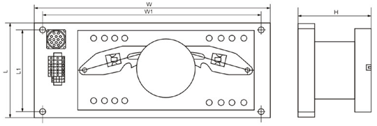DTSQ1系列智能雙電源自動切換系統安裝尺寸