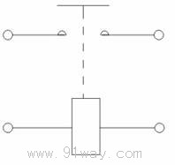 ZJW50A直流接觸器接線圖