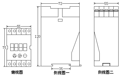PKF系列電流變送器外形尺寸