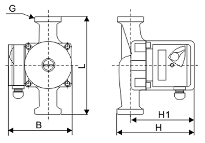 GPD20-4S型單相管道屏蔽電泵外形尺寸